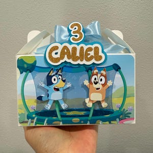 Bluey inspired party favor box