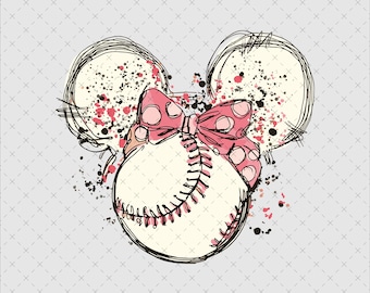 Mouse Ear Baseball PNG, Mickey Vacay Mode (Digital File)