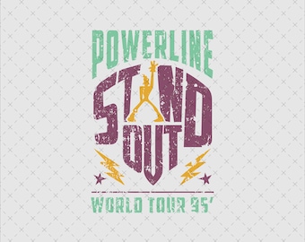 Powerline Stand Out Tour 95 PNG SVG (Digital File)