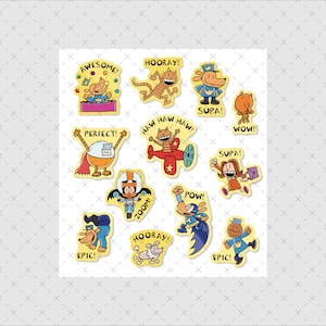 Dogman PNG SVG, Comic, Captain Underpants, Dogman, Petey, Li&#39;l Petey, Sarah Hatoff, Flippy, Chief Clarence Bailey, Grace, Instant Download