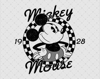 Retro Mickey Mouse PNG, Family Vacation Design (Digital File)