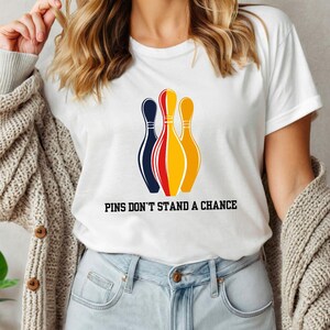 Bowling Pins Graphic Tee: Sports Lover Gift Shirt