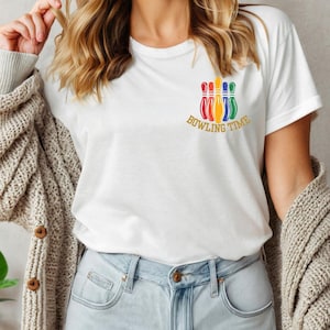 Bowling Pins T-Shirt: Sports Lover Gift, Unisex Cotton Tee