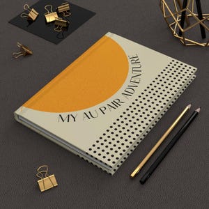 Au Pair Journal, Host Family Gift, Parent of Au Pair, Christmas Birthday Present, Hardcover Journal