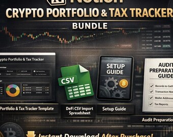 Crypto Tax Tracker Notion – DeFi Portfolio Dashboard – Web3 Audit Protection