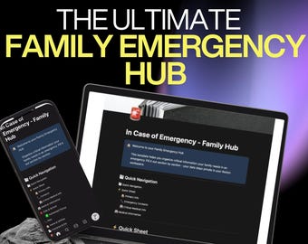 Emergency Notion Template – Legacy OS Life Binder – Estate Planning Infrastructure