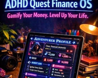 ADHD Financial OS Notion Template | Gamified Budget & Impulse Spending Tracker | Stop Impulse Buys