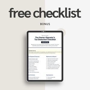 Owner Operator Trucking Bookkeeping Spreadsheet Excel | IFTA Calculator, Cost Per Mile & Profit Tracker image 2