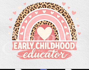 Mens Early Childhood Educator Education for Women ECE Teacher Fun Performance, Preschool Teacher Gift (SVG PNG Digital Download)