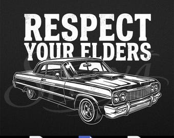 Lustiges Auto-Kerl Geschenk - Respekt für Ihre Ältesten Klassisches Muskelauto Klein, PNG svg Digital Download