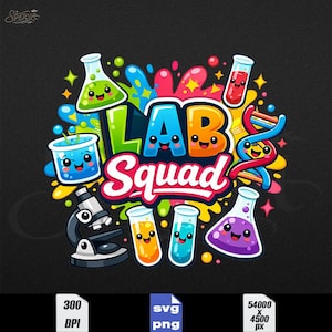 Lab Week PNG, Medical Lab Tech Group Designs  (PNG SVG Digital Download)