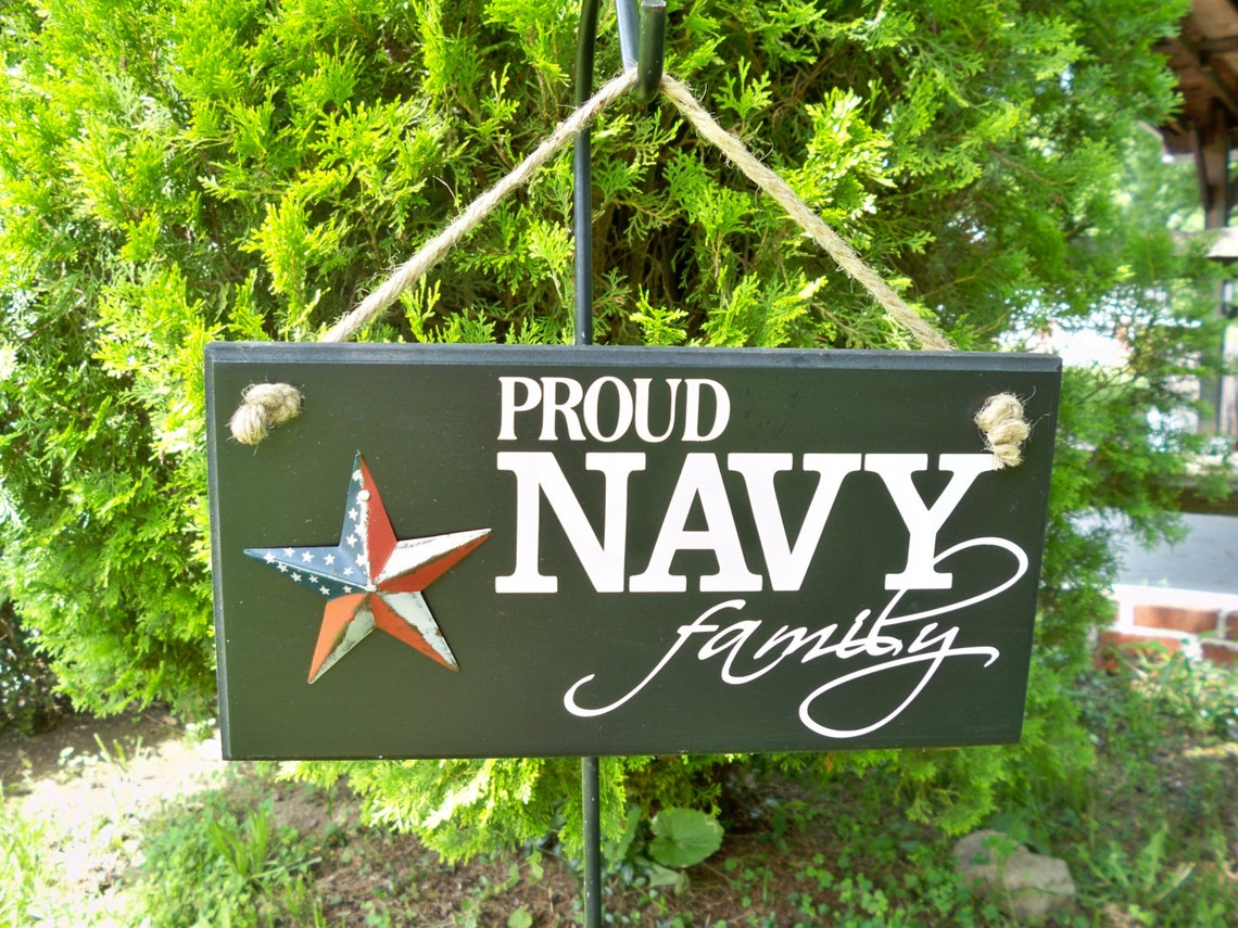 Us Navy Sign military sign Proud Navy Family family sign Etsy