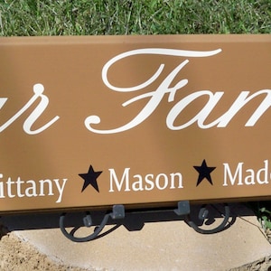 Blended Family Sign, Blended Family,  Blended Family Gift, First Name Sign, Personalized Sign, Custom Signs,  Family Sign, Family Name Sign