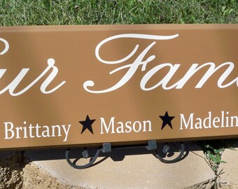Blended Family Sign, Blended Family,  Blended Family Gift, First Name Sign, Personalized Sign, Custom Signs,  Family Sign, Family Name Sign