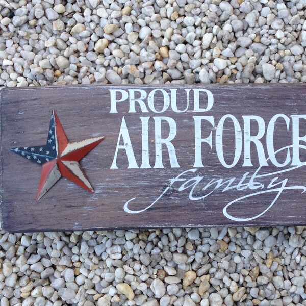 Air Force Sign, Air Force Gifts, Military Family Sign, Military Sign, Americana Sign, Air Force Graduation, Air Force Family Gift,