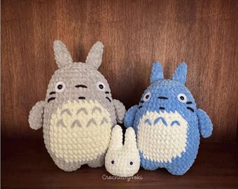 Handmade Crochet Totoro Inspired Plushies – Studio Ghibli Amigurumi | Cute Gift | My Neighbor Totoro, Studio Ghibli