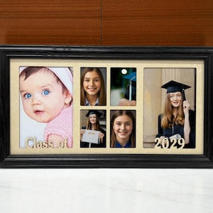 Personalized Graduation Collage | Senior photo Frame | Class of 2026 | Commencement gift image 3