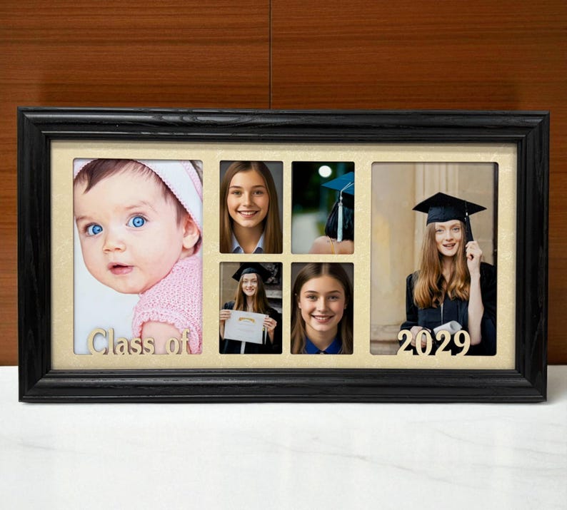Personalized Graduation Collage | Senior photo Frame | Class of 2026 | Commencement gift image 3