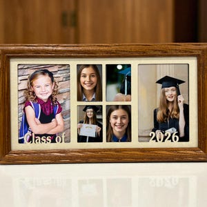 Personalized Graduation Collage | Senior photo Frame | Class of 2026 | Commencement gift image 6