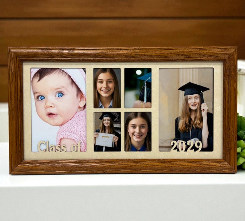 Personalized Graduation Collage | Senior photo Frame | Class of 2026 | Commencement gift image 7