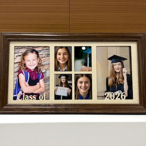 Personalized Graduation Collage | Senior photo Frame | Class of 2026 | Commencement gift image 4