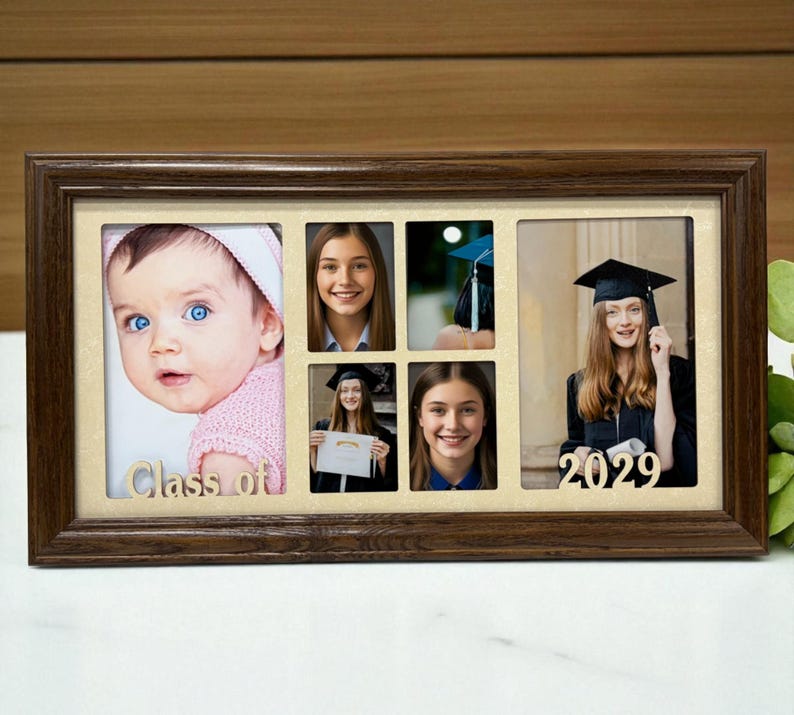 Personalized Graduation Collage | Senior photo Frame | Class of 2026 | Commencement gift image 8