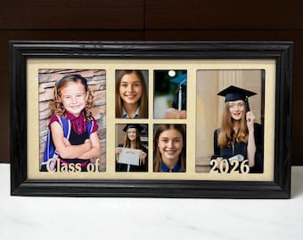 Personalized Graduation Collage | Senior photo Frame | Class of 2026 | Commencement gift