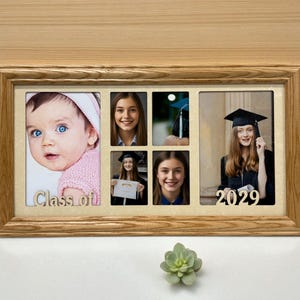 Personalized Graduation Collage | Senior photo Frame | Class of 2026 | Commencement gift image 2
