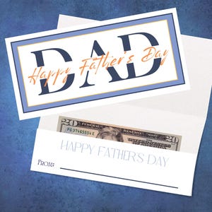 Vaderdag-geldkaart: geld is altijd het perfecte cadeau voor papa! Maak het extra speciaal met deze leuke geldkaart!- Afdrukbare download