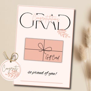 Boho-cadeaukaarthouder afstuderen - cadeaukaartjes - cadeau voor meisje - hoes voor cadeaubon, contant geld of persoonlijk bericht - direct downloaden - afdrukbaar
