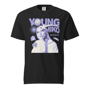 COMFORT COLORS Young Miko T-Shirt | Young Miko Y2K Shirt | Concert Outfit | Young Miko Graphic Tee | Puerto Rican Artist Shirt | Y2K Style