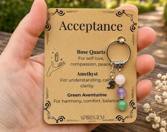 Llavero personalizado para superar una ruptura, regalo de amor propio, amuleto de apoyo para el divorcio, símbolo de nuevo comienzo.