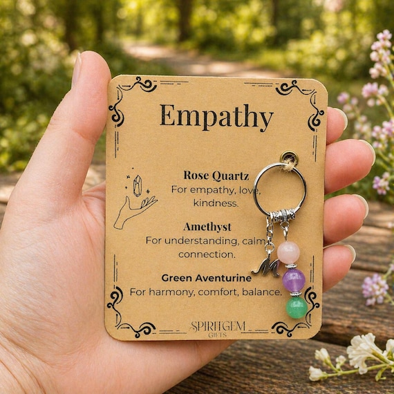 PERSONALISED Nurse Thank You Keyring, Caregiver Appreciation Gift, Kindness Charm, Support Keepsake