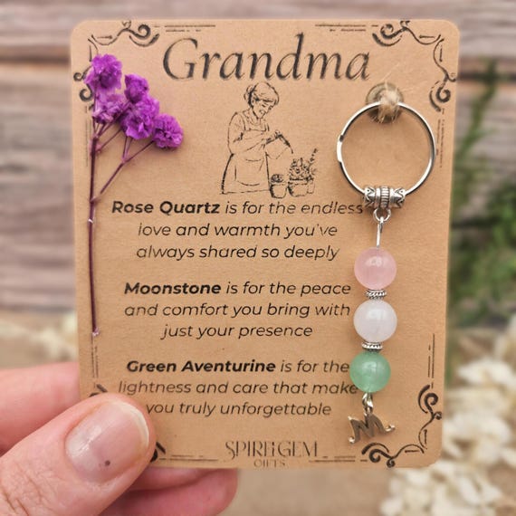 PERSONALISED Grandma Gift from Granddaughter or Grandson Birthday Thank You Keepsake for Nan Gran Granny to Celebrate Love and Care