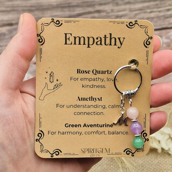 Personalised Empathy Keyring, Kindness Gift, Thank You Present, Caregiver Nurse Appreciation, Best Friend Support