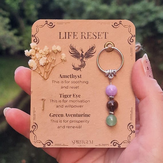 Personalised Life Reset Keyring, Phoenix Transformation Token, Fresh Start Present, New Beginnings Charm