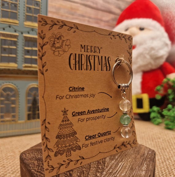 Christmas Crystal Gift · Crystal Pocket Hug · Stocking Filler · Elf Arrival · Elf Departure · Secret Santa · Keepsake · For Luck