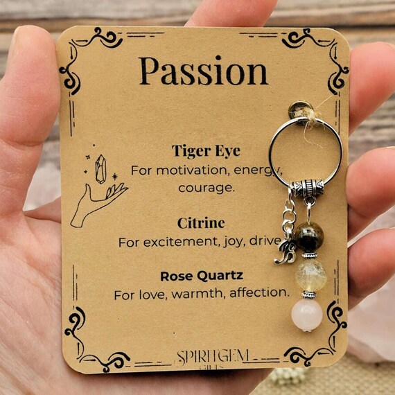 Personalised Passion Keyring, Romantic Spark Gift, Date Night Token, Relationship Energy, Anniversary Surprise, Attraction