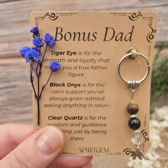 Bonus Dad Gift from Stepdaughter or Stepson Meaningful Thank You Keepsake for Stepfather Birthday or Father’s Day
