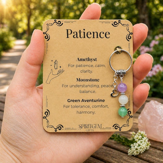 PERSONALISED Teacher Appreciation Keyring, Thank You Teacher Gift, Calm Crystal Keepsake, Classroom Support