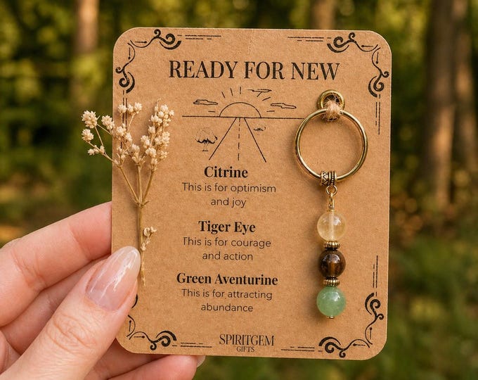 Personalised Ready For New Present, New Job Token, Career Change Charm, Graduation, Success