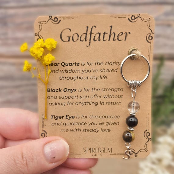 PERSONALISED Godfather Gift from Goddaughter or Godson Meaningful Thank You Present for Godfather Birthday Baptism Confirmation Keepsake
