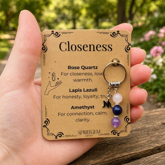 Personalised Closeness Keyring, Long Distance Relationship, Best Friend Gift, Loyalty Love Connection, Soulmate Present