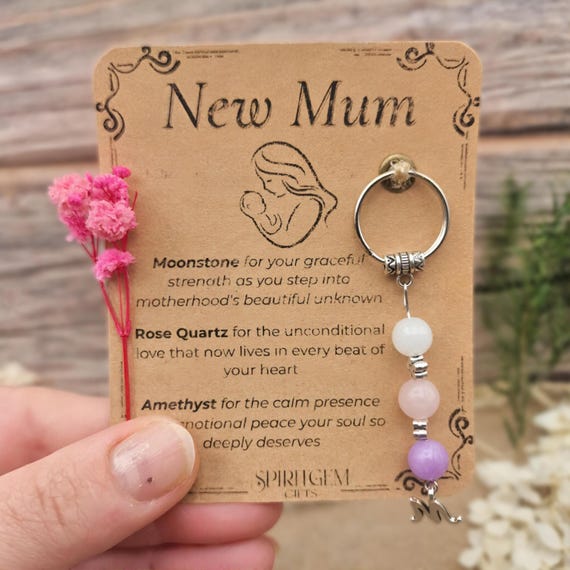 PERSONALISED New Mum Gift from Husband Partner or Friend Baby Shower Keepsake for First Time Mum to Celebrate Love Strength and Motherhood