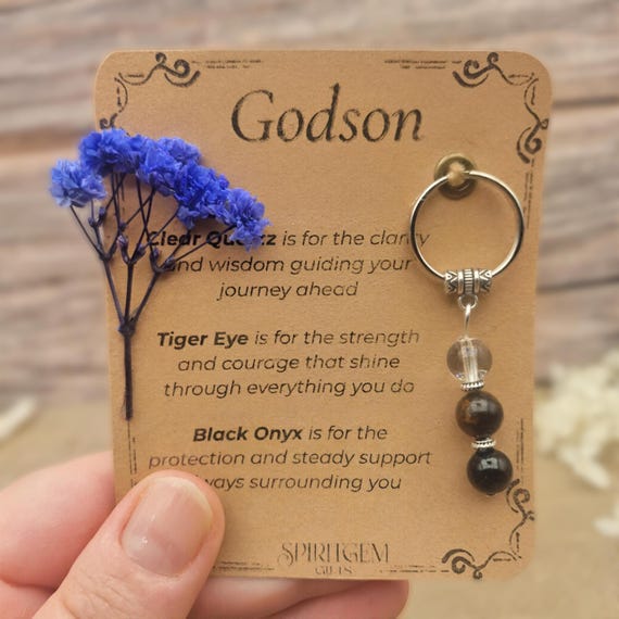 PERSONALISED Godson Gift from Godmother or Godfather Baptism or Christening Present Meaningful Keepsake for a Special Godson from Godparents