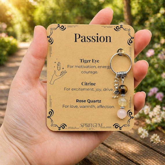 Personalised Passion Keyring, Romantic Spark Gift, Date Night Token, Relationship Energy, Anniversary Surprise, Attraction
