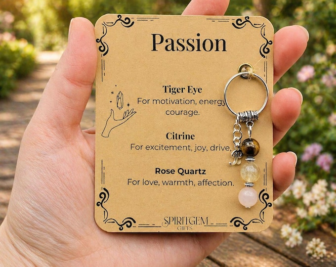 Personalised Passion Keyring, Romantic Spark Gift, Date Night Token, Relationship Energy, Anniversary Surprise, Attraction