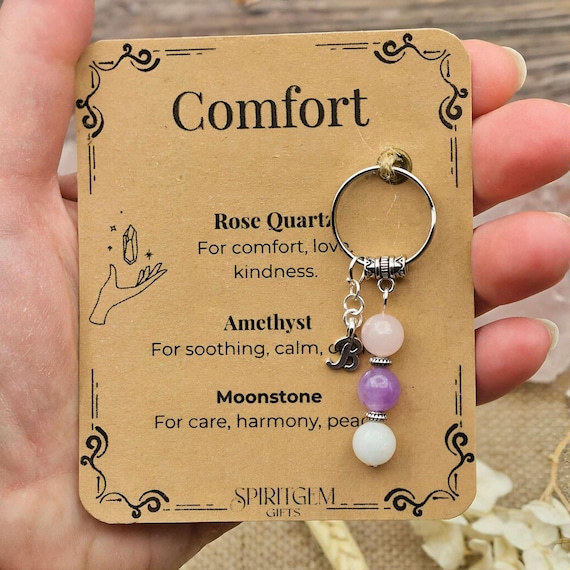 Personalised Comfort Keyring, Bereavement Gift, Sympathy Keepsake, Grief Support, Thinking Of You Token, Loss