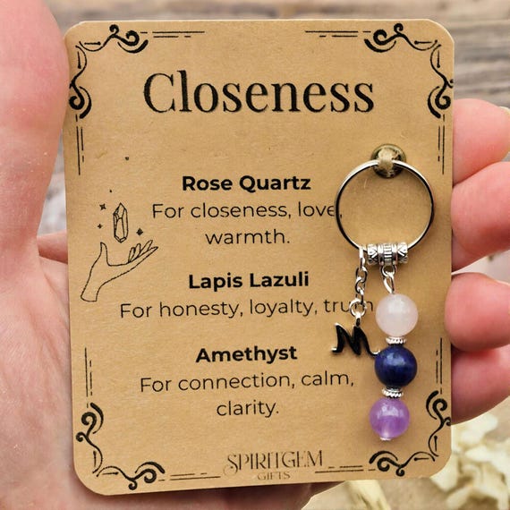 Personalised Closeness Keyring, Long Distance Relationship, Best Friend Gift, Loyalty Love Connection, Soulmate Present