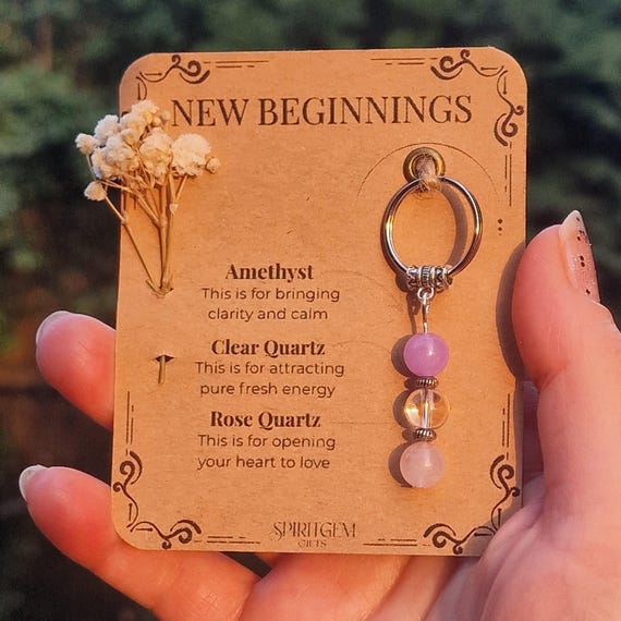 Personalised New Beginnings Present, Healing Journey Token, New Home Charm, School, University, Moving Forward